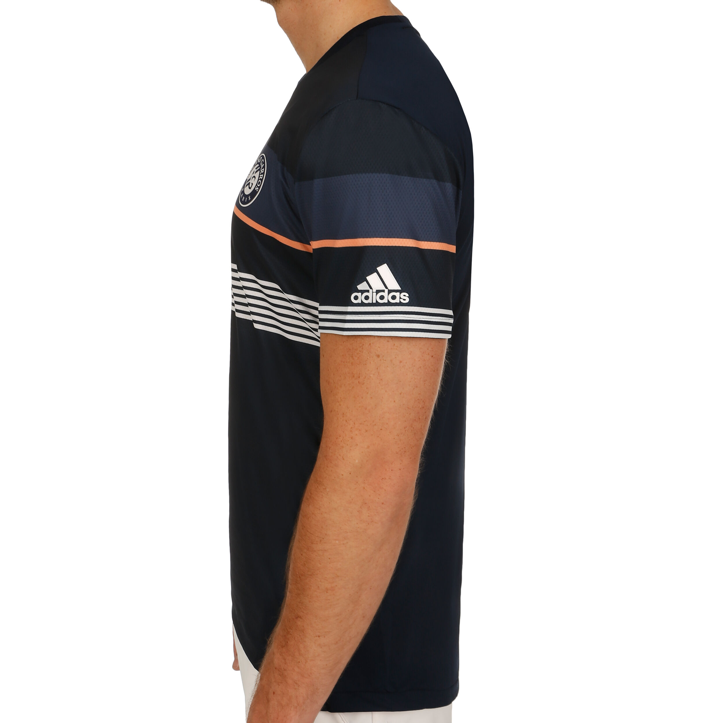 adidas Roland Garros T Shirt Herren Dunkelblau, Blau adidas Roland Garros T Shirt Herren Dunkelblau, Blau