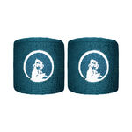 Quiet Please Tennisbekleidung Quiet Please Short Schweißband 2er Pack-Petrol