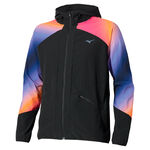 Mizuno Bekleidung Mizuno Active Alpha Hodded Laufjacke Herren-orange