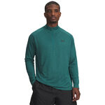 Under Armour Bekleidung Under Armour Tech Textured Half-Zip Longsleeve Herren-gr&uuml;n, schwarz