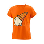 Wilson Bekleidung Wilson Inverted Cone Tech T-Shirt Mädchen - orange, mehrfarbig