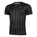 Tennis-Point Bekleidung Tennis-Point Stripes T-Shirt Special Edition Herren-Schwarz,Weiß