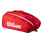 Wilson Wilson Tour Super Tour Schlägertasche 15er-Rot,Weiß