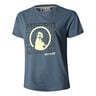 Word Salad T-Shirt Damen-Blau