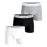 Cotton Stretch Boxer Short 3er Pack Herren - schwarz, mehrfarbig