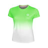 Crew Gradiant T-Shirt Mädchen-Neongrün,Weiß