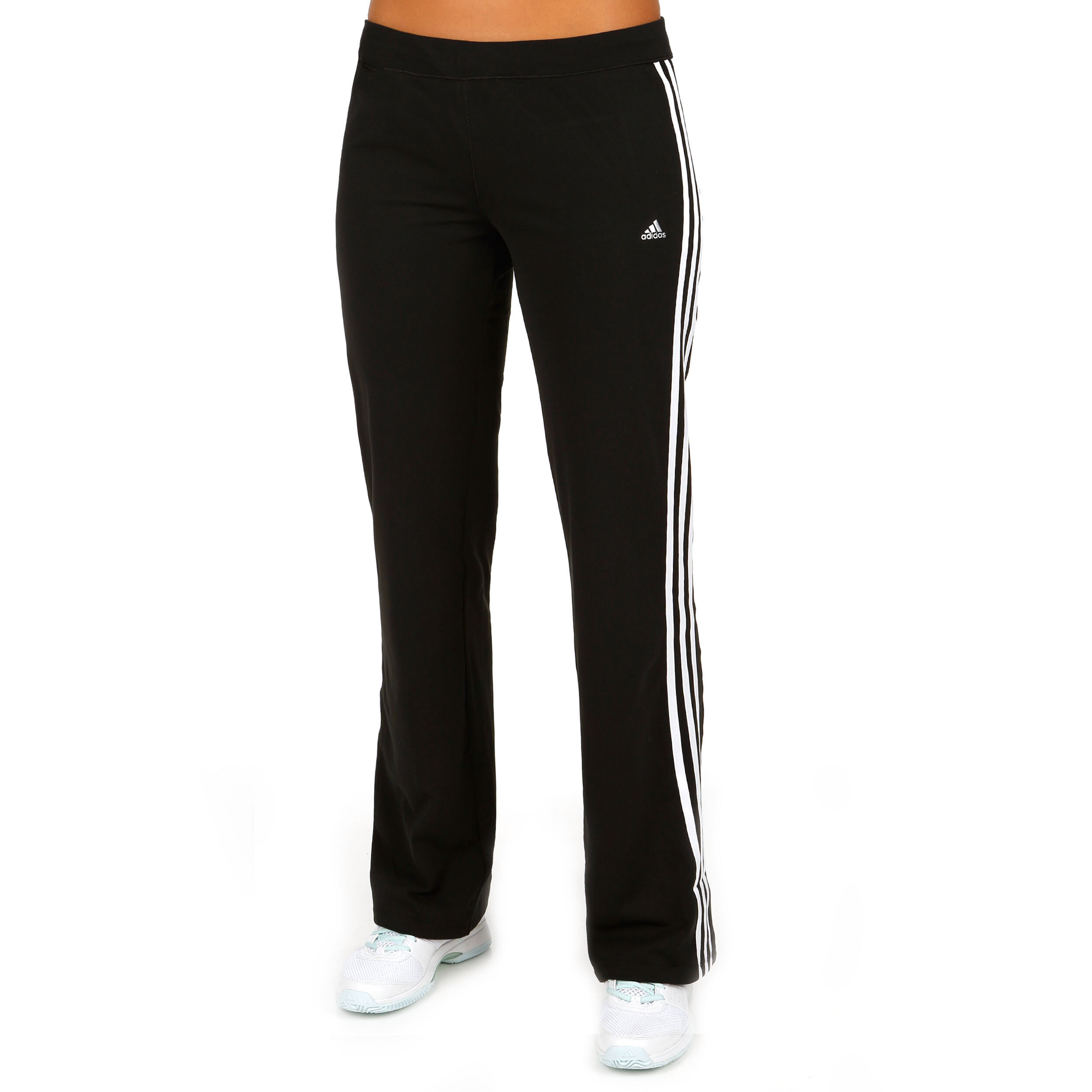 adidas Climacool Training 3S Core Kick Flare Pant adidas Damen Trainingshose Workout Straight Pant schwarz