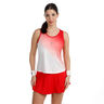 Crew Racerback Tank-Top Damen-rot, wei&szlig;