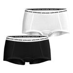 Björn Borg Bekleidung Björn Borg Core Logo Mini Shorts 2er Pack Damen-Mehrfarbig
