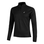 ASICS Bekleidung ASICS Road Winter 1/2 Zip Mid Layer Laufshirt Damen-Schwarz