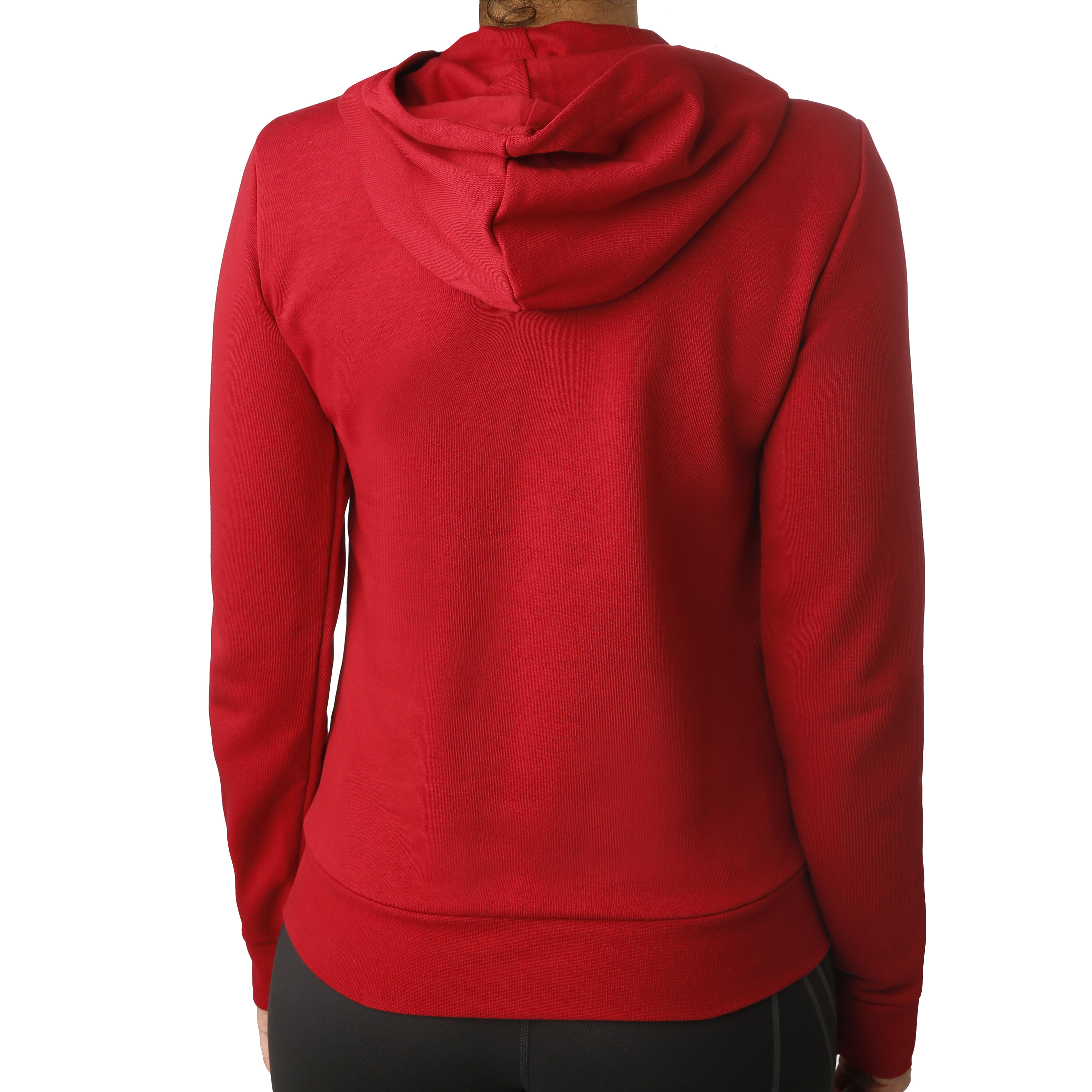 adidas Essentials Linear Full Zip Sweatjacke Damen adidas Essentials Linear Sweatjacke Jungen Rot, Weiß