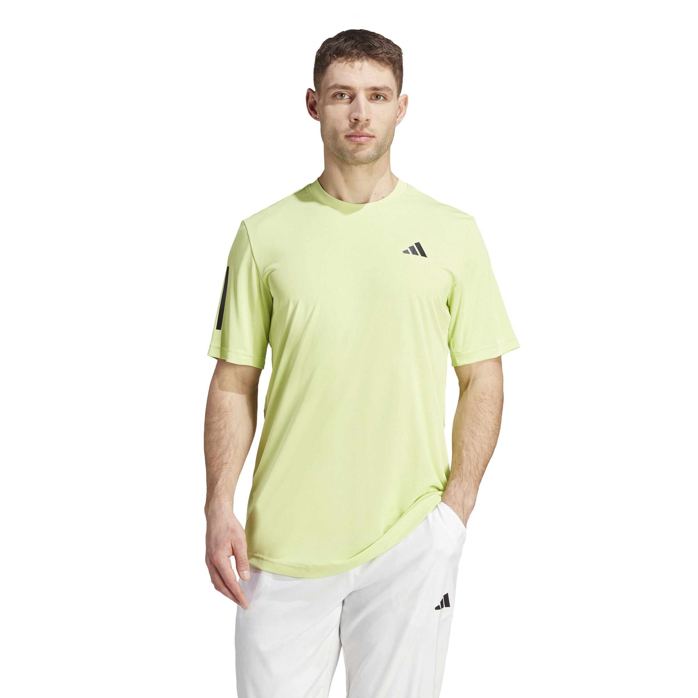 Adidas 3 stripes t shirt herren sales