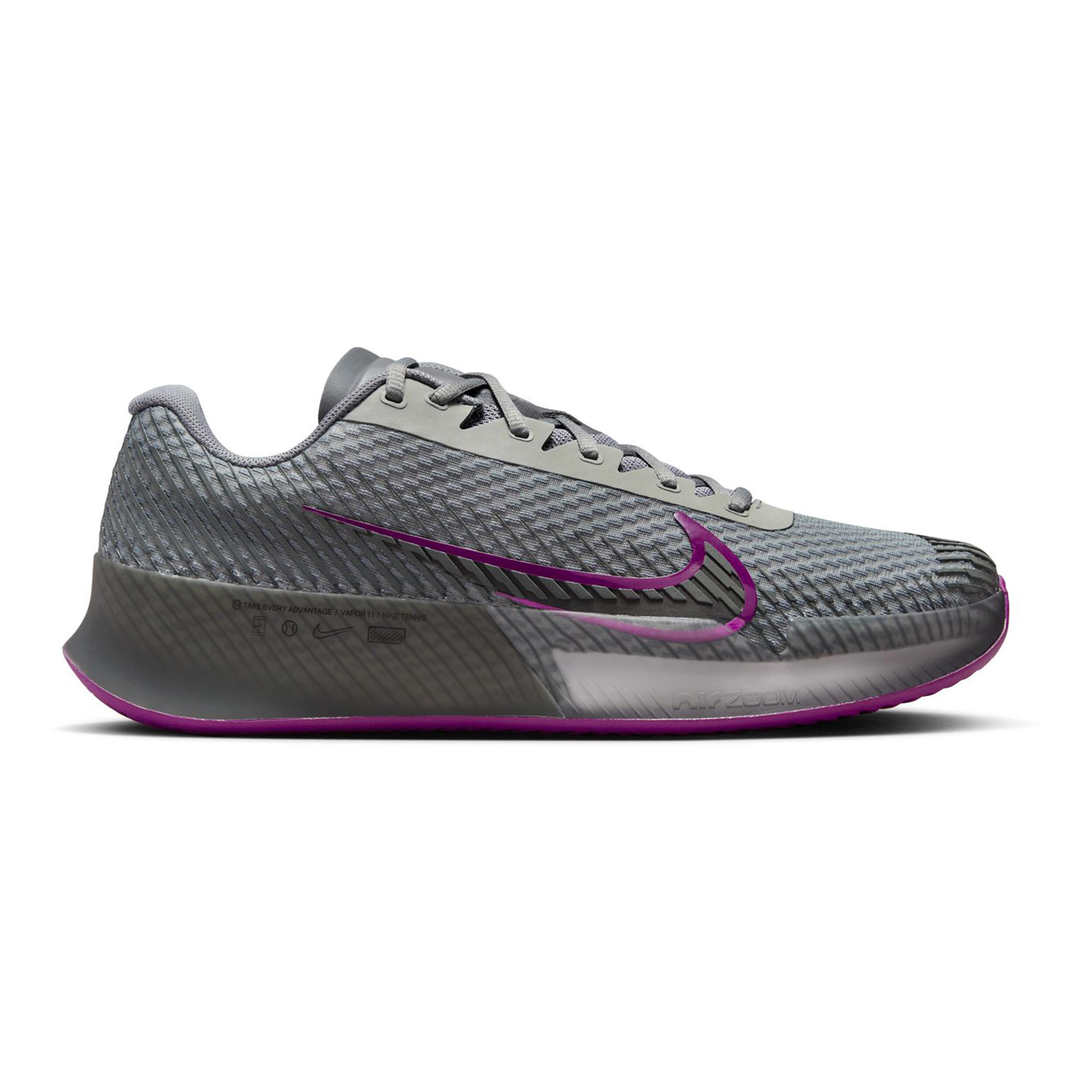 Nike Air Zoom Vapor 11 Sandplatzschuh Herren Grau Berry online kaufen Tennis Point AT