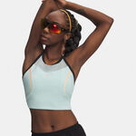 Under Armour Lauftop Under Armour Velociti Elite Crop  Laufshirt Damen-mint, koralle