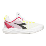 Diadora Tennisschuhe Diadora Speed Blushield Fly 4+ Allcourtschuh Damen-Weiß,Neongelb