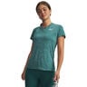 Tech Twist T-Shirt Damen-gr&uuml;n, wei&szlig;