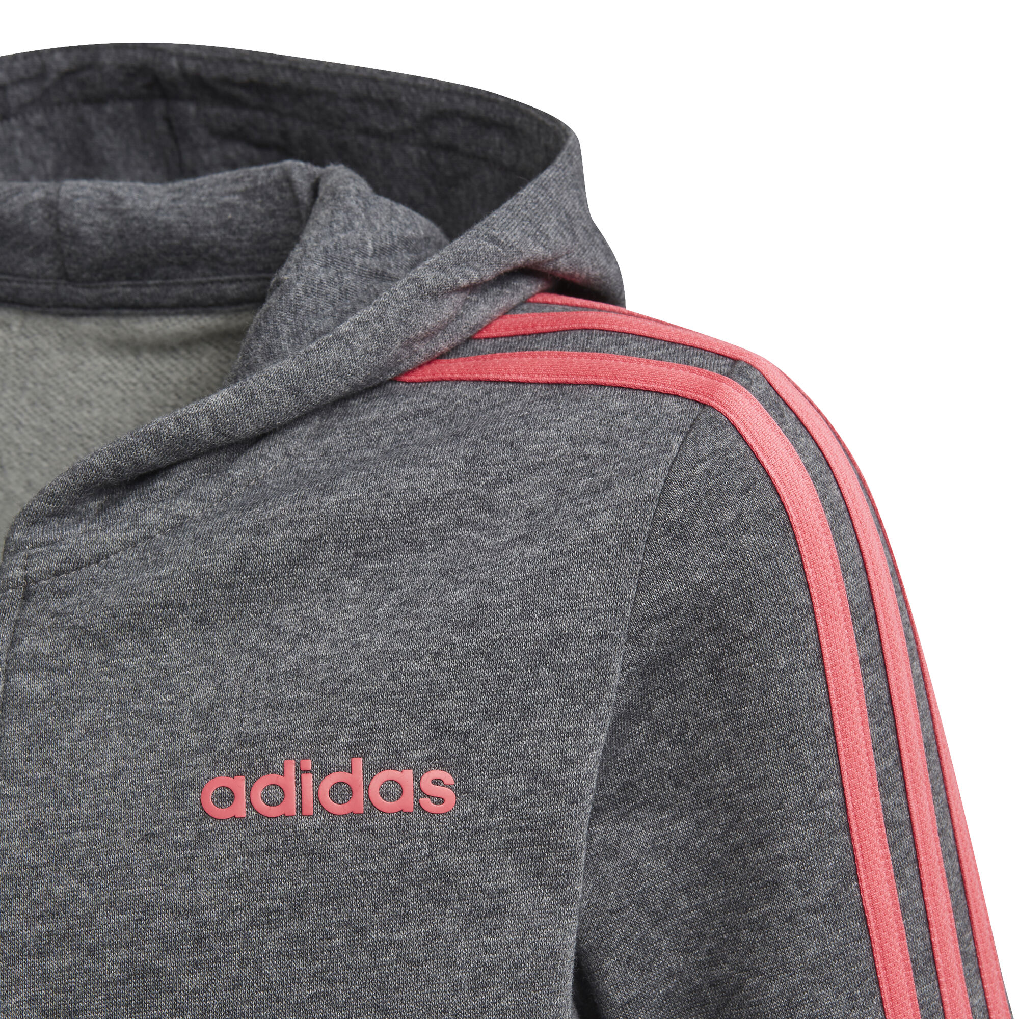 adidas Essentials 3 Stripes Full Zip Sweatjacke Mädchen adidas Essentials 3 Stripes Full Zip Sweatjacke Mädchen