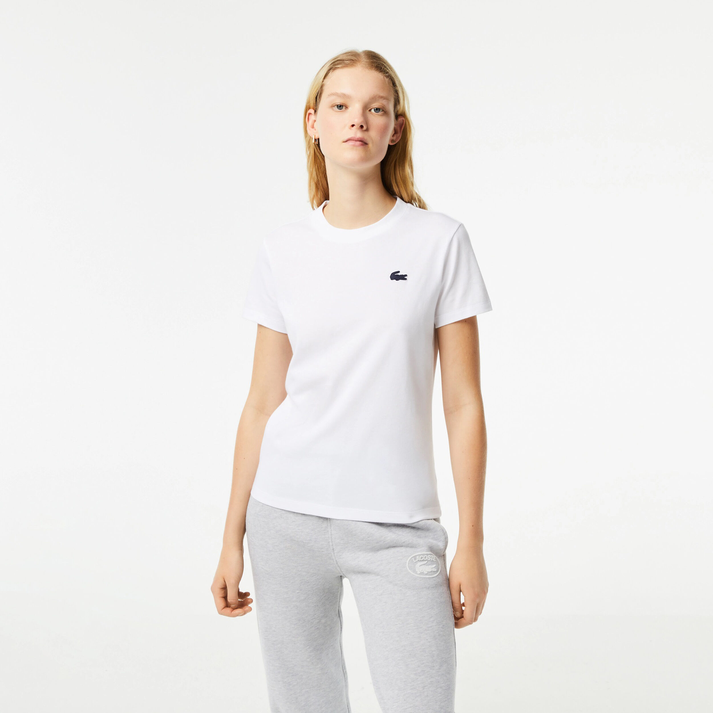 Lacoste t shirt damen weiss outlet