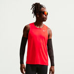 Nike Lauftop Nike Miler Laufshirt Herren - hellrot, silber