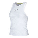 Nike Bekleidung Nike Court Dri-Fit Slam Tank-Top Damen-Hellgrau,Wei&szlig;