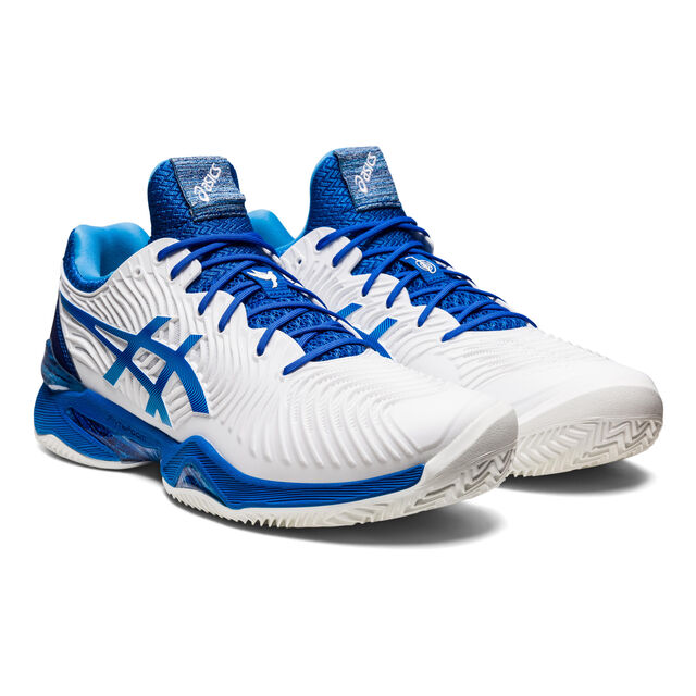 ASICS Court FF 2 Novak Sandplatzschuh Herren Weiß Blau online kaufen