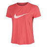 Swoosh Laufshirt Damen-Koralle