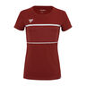 Team Tech T-Shirt Damen-Dunkelrot