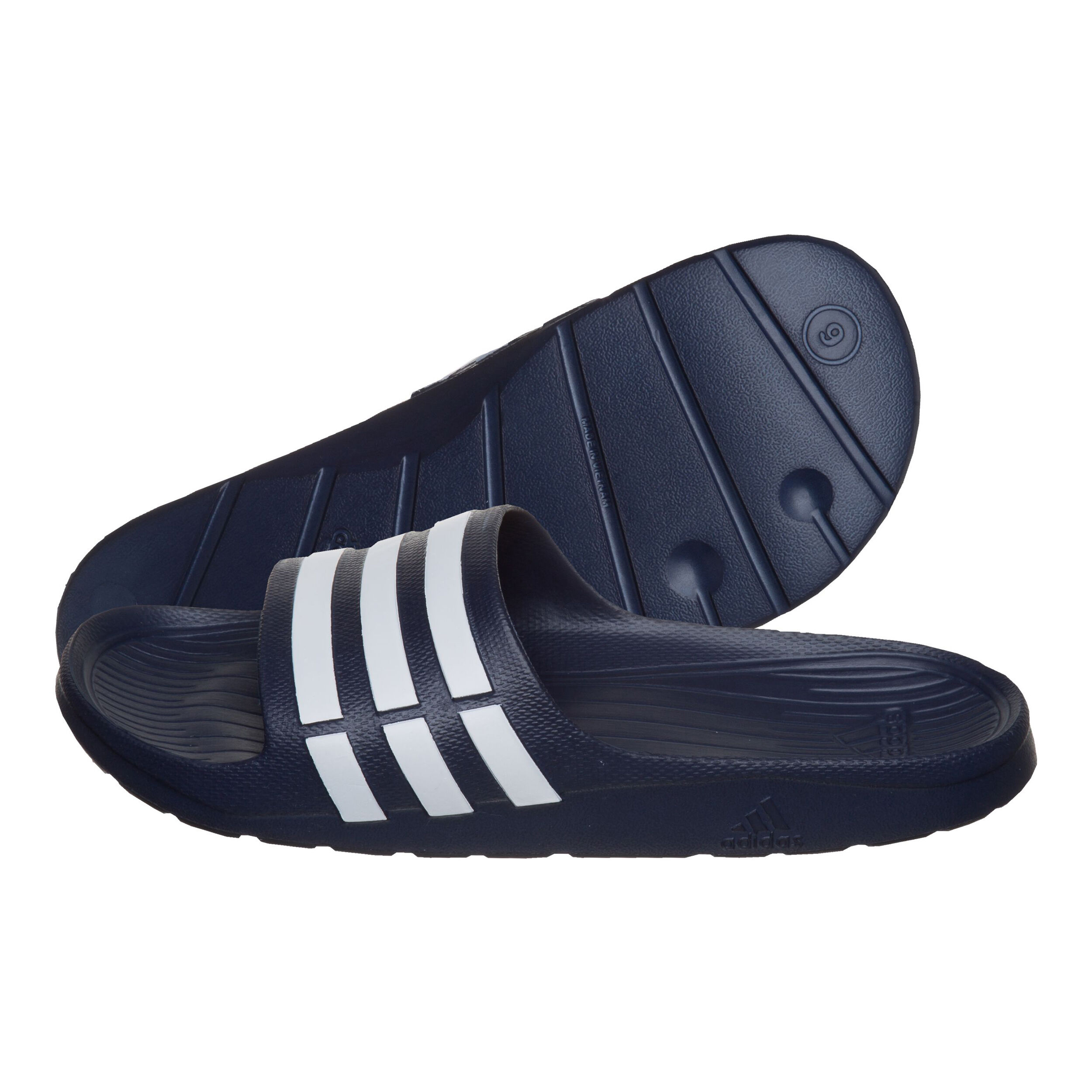 adidas Essentials Duramo Slide Badeschlappen Sneaker Herren Dunkelblau online kaufen Tennis Point AT