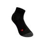TE2 Short Tennissocken Damen-Schwarz,Dunkelgrau