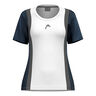 Club 25 Tech T-Shirt Damen-Weiß,Dunkelblau