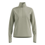 Odlo Bekleidung Odlo Essential Thermal Midlayer 1/2 Zip Laufshirt Damen-Oliv