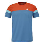 Babolat Bekleidung Babolat Crew Neck T-Shirt Herren - dunkelblau, orange