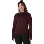 ASICS Bekleidung ASICS Road Winter Seamless Laufshirt Damen-dunkelrot