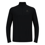 Odlo Laufshirt Odlo Essential 1/2 Zip Laufshirt Herren-schwarz, schwarz