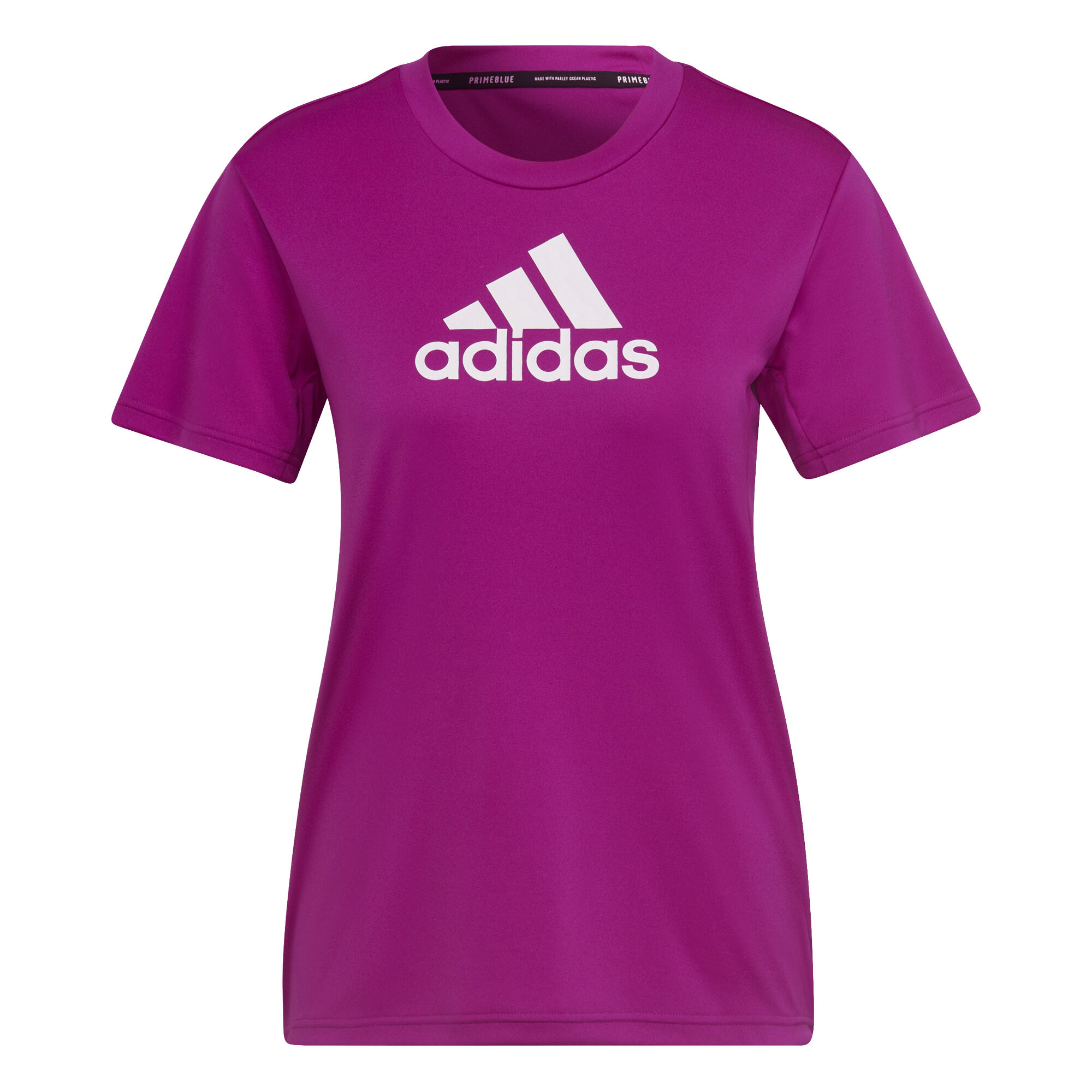 Big Logo T Shirt Damen Lila