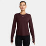 One Classic Dri-FIT Longsleeve Damen - dunkelrot, weiß