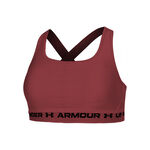 Under Armour Bekleidung Under Armour Crossback Mid Sport-BH Damen-Weinrot