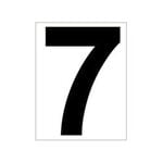 Tegra Platzbedarf Tegra Platzziffer 7 Schild-Weiß,Schwarz
