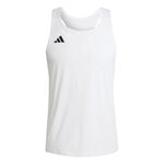 adidas Bekleidung adidas Adizero Essential Tank-Top Herren-Weiß