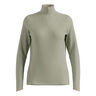 Essential Ceramiwarm 1/2 Zip Laufshirt Damen-Oliv