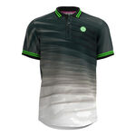 BIDI BADU Bekleidung BIDI BADU Protected Leafs Polo Herren-Dunkelgrün,Mehrfarbig