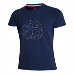 BIDI BADU Bekleidung BIDI BADU Heshima Lifestyle Tee T-Shirt Damen - dunkelblau, mehrfarbig