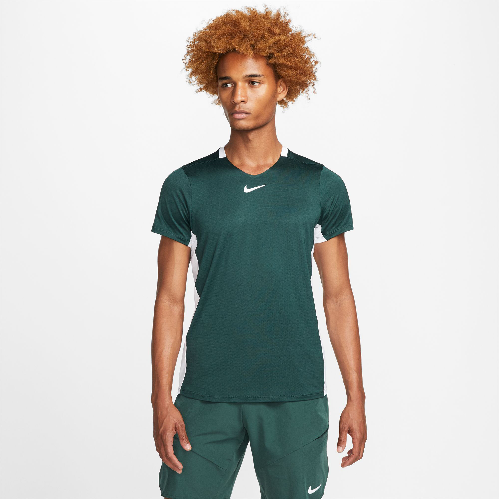 Nike Court Dri-Fit T-Shirt Herren Grün, Weiß online kaufen | Tennis Point AT