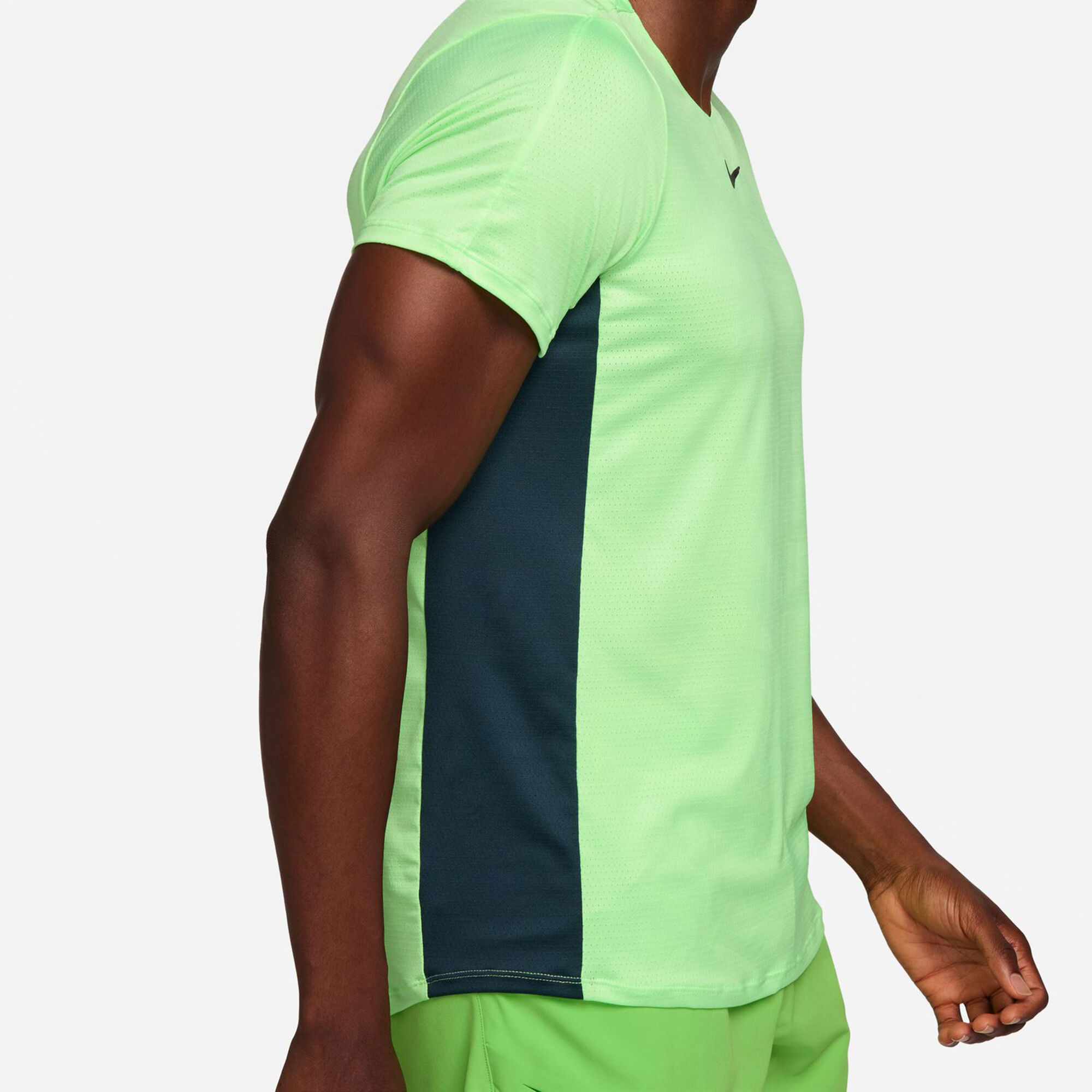 Nike Dri-Fit Herren Limette, AT online Tennis Grün | T-Shirt Point Court Advantage kaufen Print