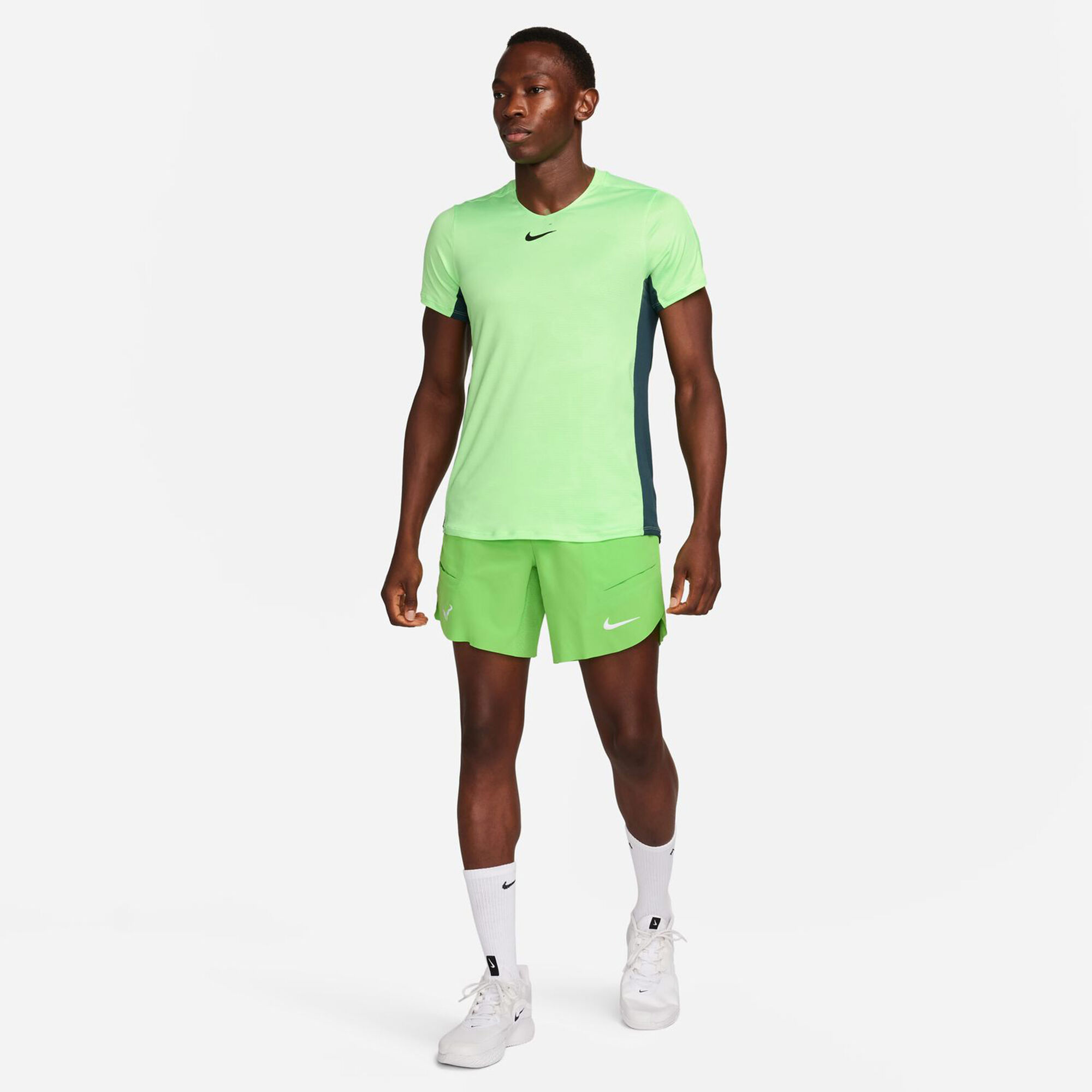 Nike Dri-Fit Court Advantage Print T-Shirt Herren Limette, Grün online  kaufen | Tennis Point AT