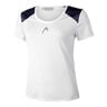 22 Tech T-Shirt Damen - wei&szlig;, blau