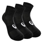 ASICS Bekleidung ASICS Quarter Sportsocken 3er Pack-Schwarz,Wei&szlig;
