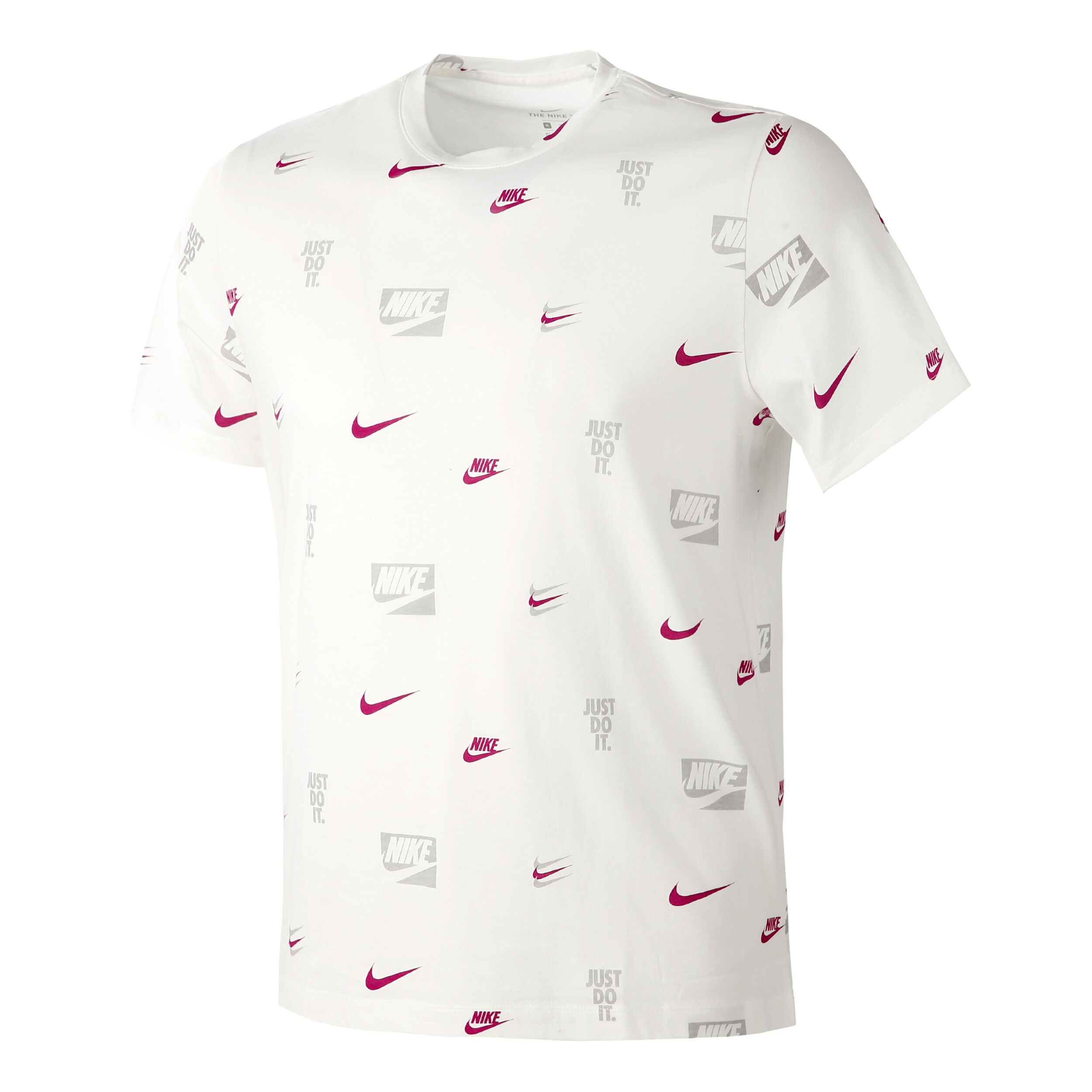 Nike Sportswear Core All Over Print T Shirt Herren WeiB Grau online kaufen Tennis Point AT
