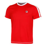 Fila Bekleidung Fila Elias T-Shirt Herren-Rot,Weiß