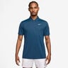 Dri-Fit Victory Court Solid Polo Herren - petrol, wei&szlig;